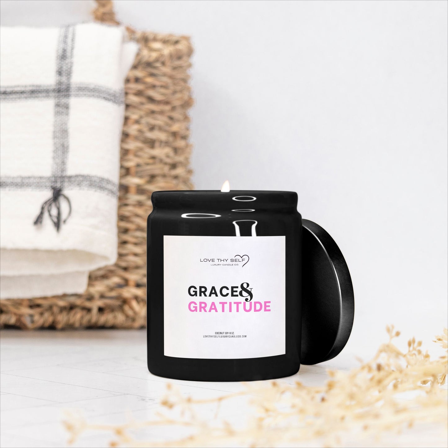 Grace & Gratitude  8oz (Black)