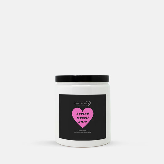 Candle Ceramic 8oz (White)