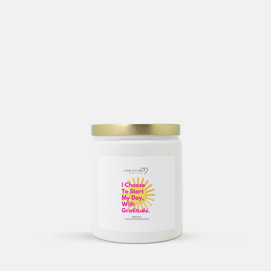 Candle Ceramic 8oz (White)