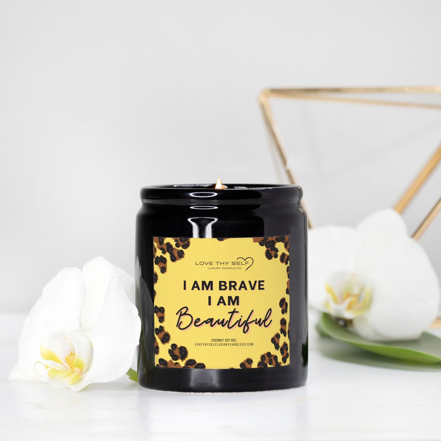 I am Brave I Am Beautiful  (Black) 8oz