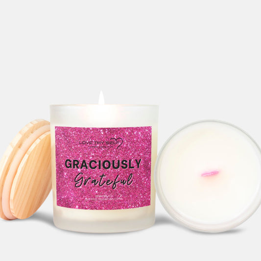 Candle Frosted (Pink Wick) Glass