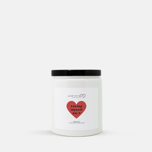 Candle Ceramic 8oz (White)